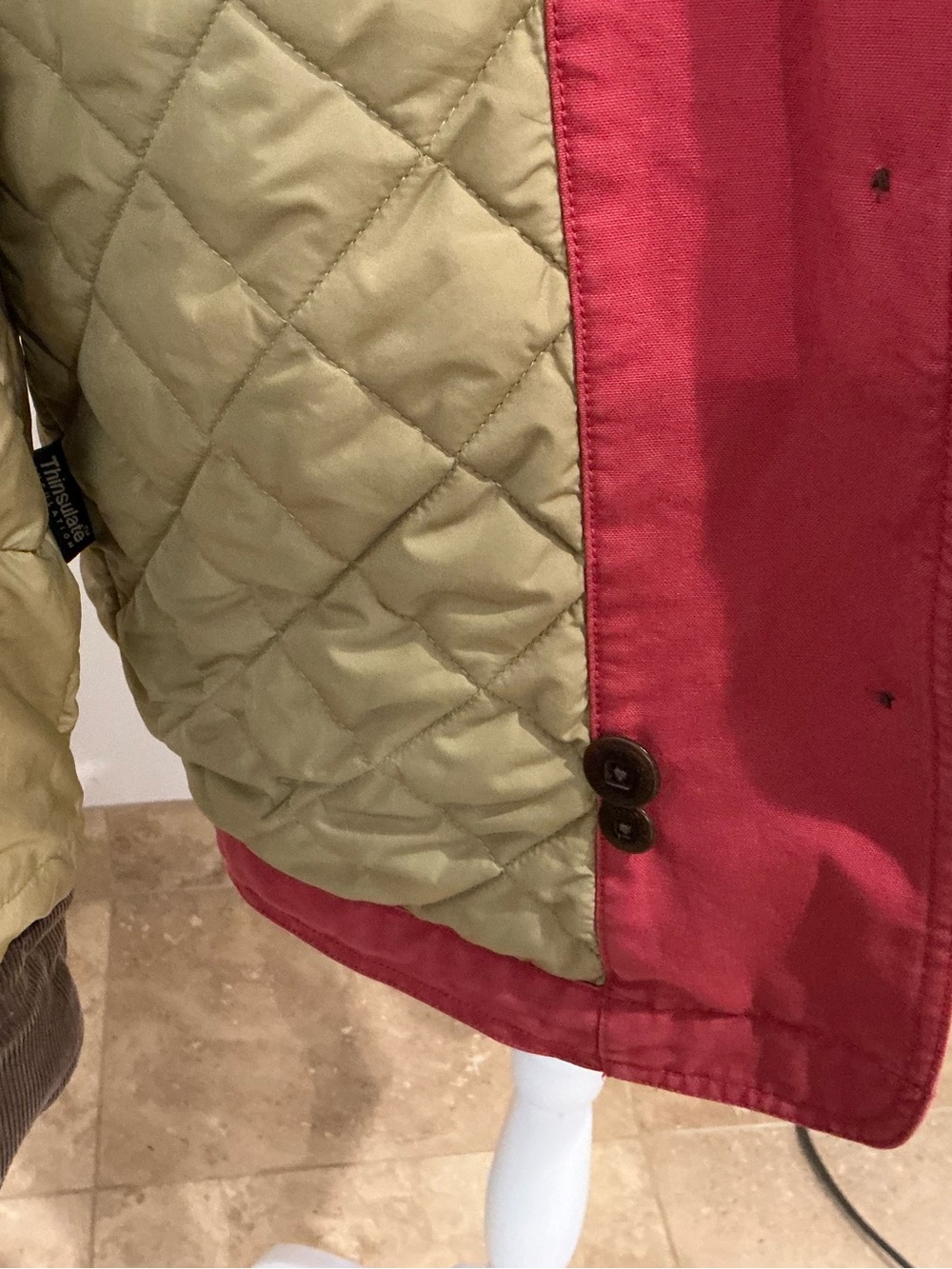 Vintage L.L. Bean Canvas/Fully Insulated Barn Coat Size M - Picture 8 of 10